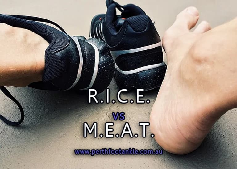 Should “RICE” be replaced with “MEAT”? - Podiatry health article from FALL Clinic Perth